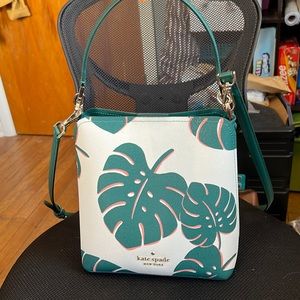 Kate Spade monstera bucket bag